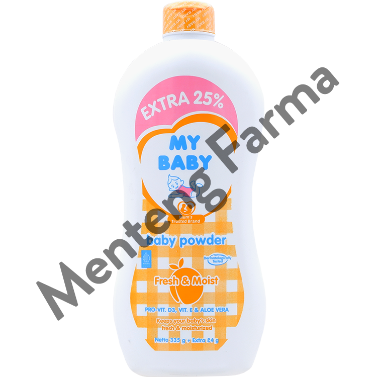 My Baby Powder Fresh & Moist 335 Gr - Bedak Tabur Bayi - Menteng Farma