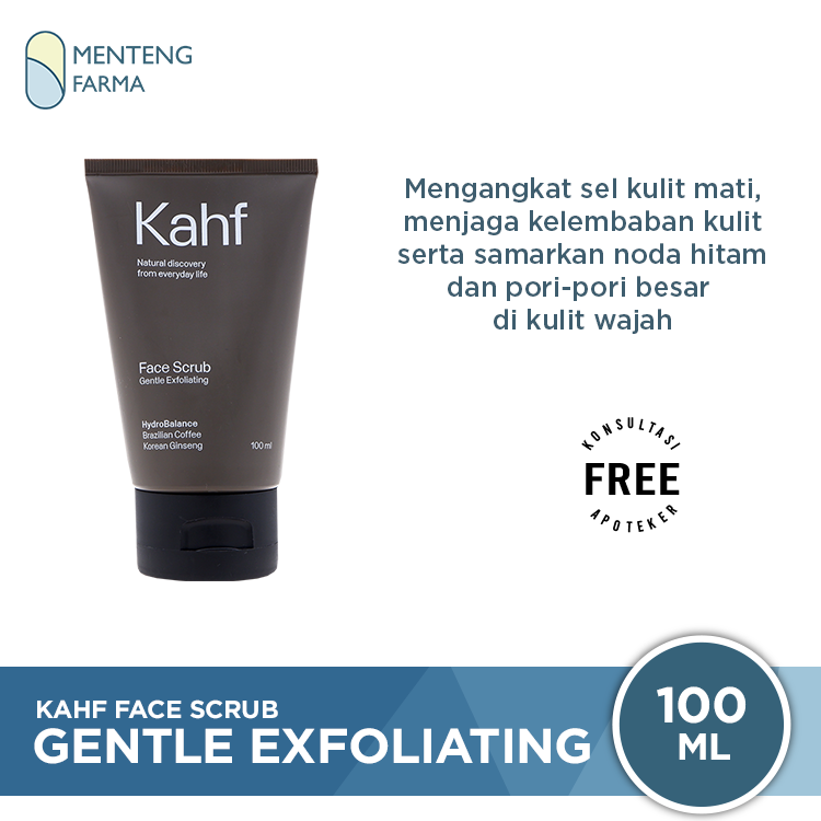 Kahf Gentle Exfoliating Face Scrub 100 mL - Membantu Samarkan Noda Hitam - Menteng Farma