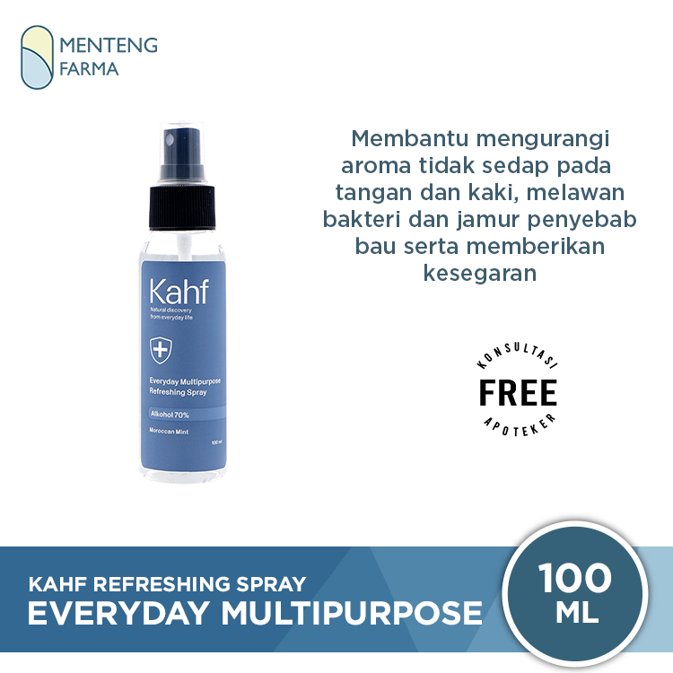 Kahf Everyday Multipurpose Refreshing Spray 100 mL - Mengurangi Bau Tidak Sedap Pada Tubuh - Menteng Farma