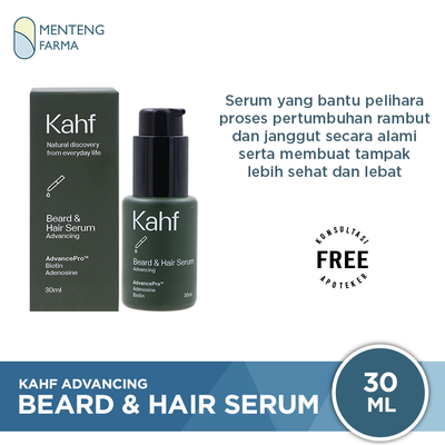 Kahf Advancing Beard & Hair Serum 30 mL - Serum Janggut dan Rambut - Menteng Farma