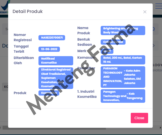 Kahf Brightening and Cooling Body Wash 200 mL - Mengatasi Kulit Kusam dan Menyejukkan Kulit - Menteng Farma