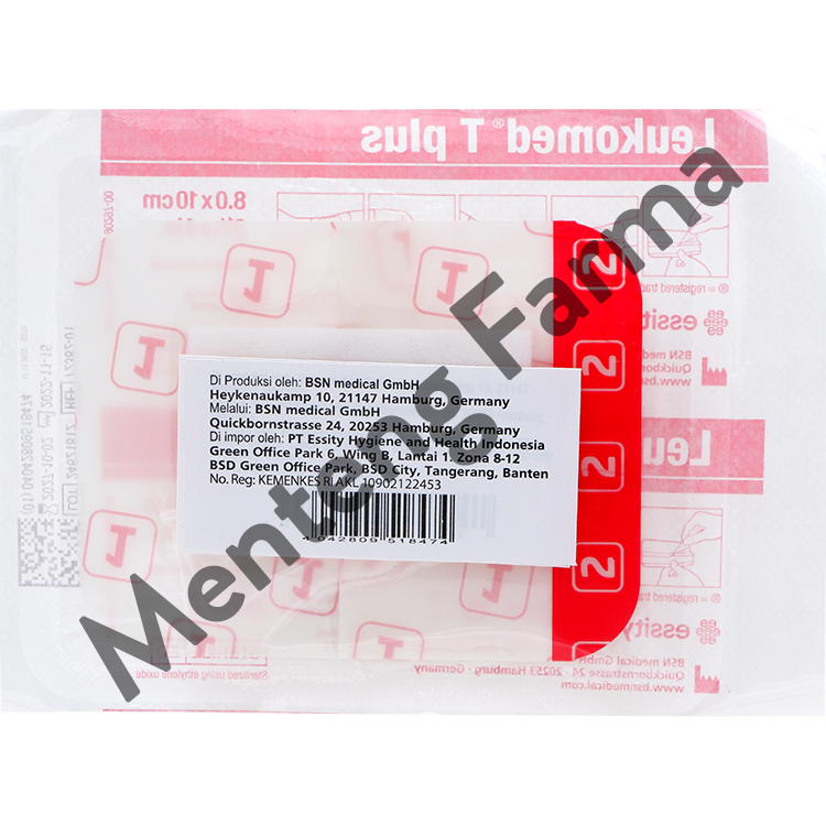 Leukomed T Plus Plaster Steril 8 CM x 10 CM - Plester Penutup Luka Steril - Menteng Farma