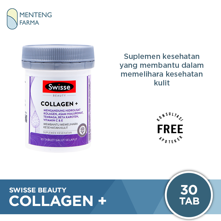 Swisse Beauty Collagen Plus 30 Tablet - Memelihara Kesehatan Kulit - Menteng Farma