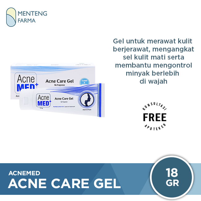 Acnemed Acne Care Gel 18 Gr - Gel Perawatan Wajah Berjerawat - Menteng Farma