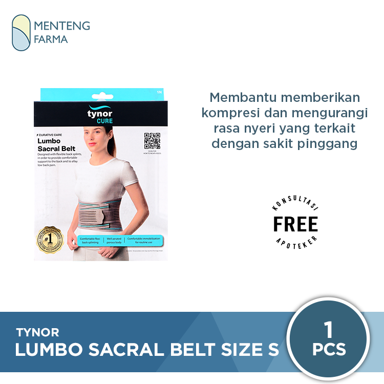 Tynor Lumbo Sacral Belt Size S - Melindungi Pinggang yang Cedera - Menteng Farma