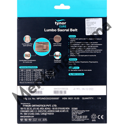 Tynor Lumbo Sacral Belt Size S - Melindungi Pinggang yang Cedera - Menteng Farma