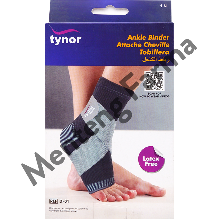 Tynor Ankle Binder Size M - Melindungi Pergelangan Kaki yang Cedera - Menteng Farma