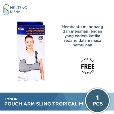 Tynor Pouch Arm Sling Tropical Size M - Menopang dan Menahan Lengan Cedera - Menteng Farma