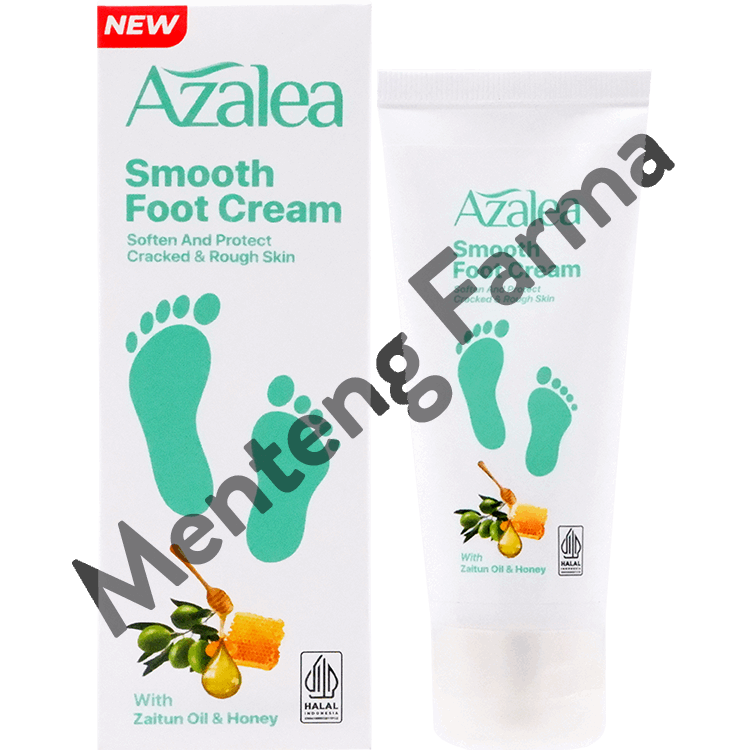 Azalea Smooth Foot Cream 35 Gr - Perawatan Kulit Kaki Kering dan Kasar