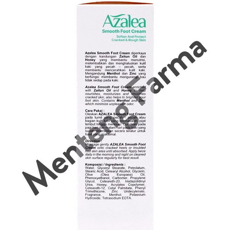 Azalea Smooth Foot Cream 35 Gr - Perawatan Kulit Kaki Kering dan Kasar