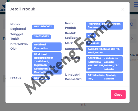 Cetaphil Hydrating Foaming Cream Cleanser 236 mL - Pembersih Wajah dan Tubuh - Menteng Farma