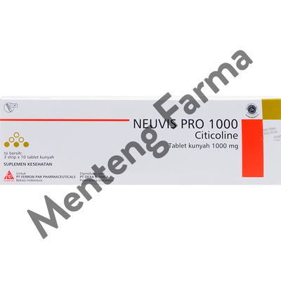 Neuvis Pro 1000 Strip 10 Tablet - Menangani Penurunan Kognitif Usia Lanjut - Menteng Farma