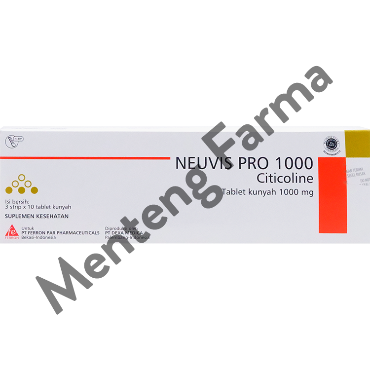 Neuvis Pro 1000 Strip 10 Tablet - Menangani Penurunan Kognitif Usia Lanjut - Menteng Farma