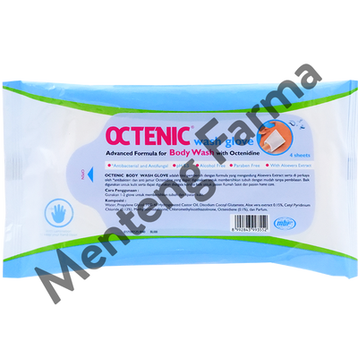 Octenic Wash Glove - Tisu Pembersih Badan Antibakteri dan Anti Jamur - Menteng Farma