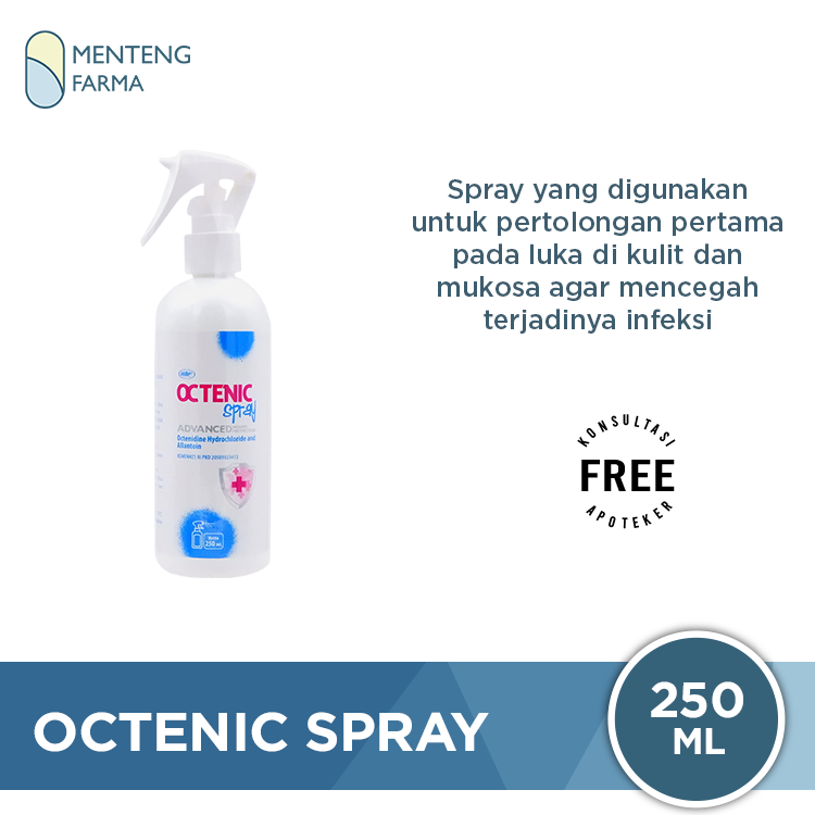 Octenic Spray 250 mL- Semprotan Antiseptik Luka - Menteng Farma