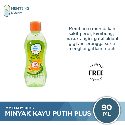 My Baby Kids Minyak Kayu Putih Plus 90 mL - Melindungi dari Gigitan Nyamuk - Menteng Farma