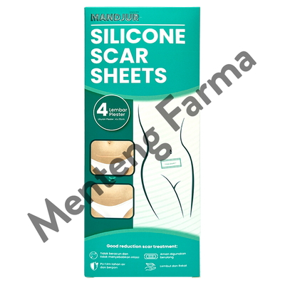 Silicone Scar Sheets Mandjur - Plaster penghilang bekas luka keloid - Menteng Farma