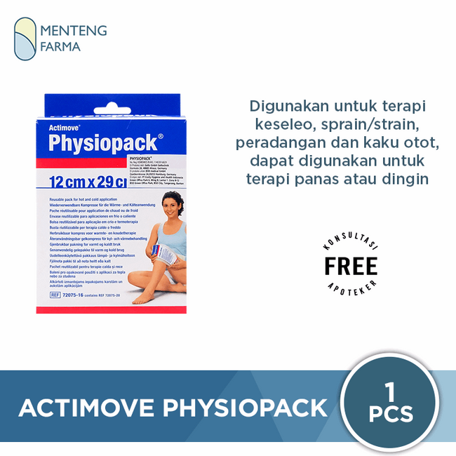 Actimove Physiopack 12 CM x 29 CM - Reusable Gel Terapi Panas atau Dingin