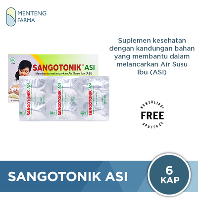 Sangotonik ASI 6 Kapsul - Membantu Melancarkan ASI - Menteng Farma