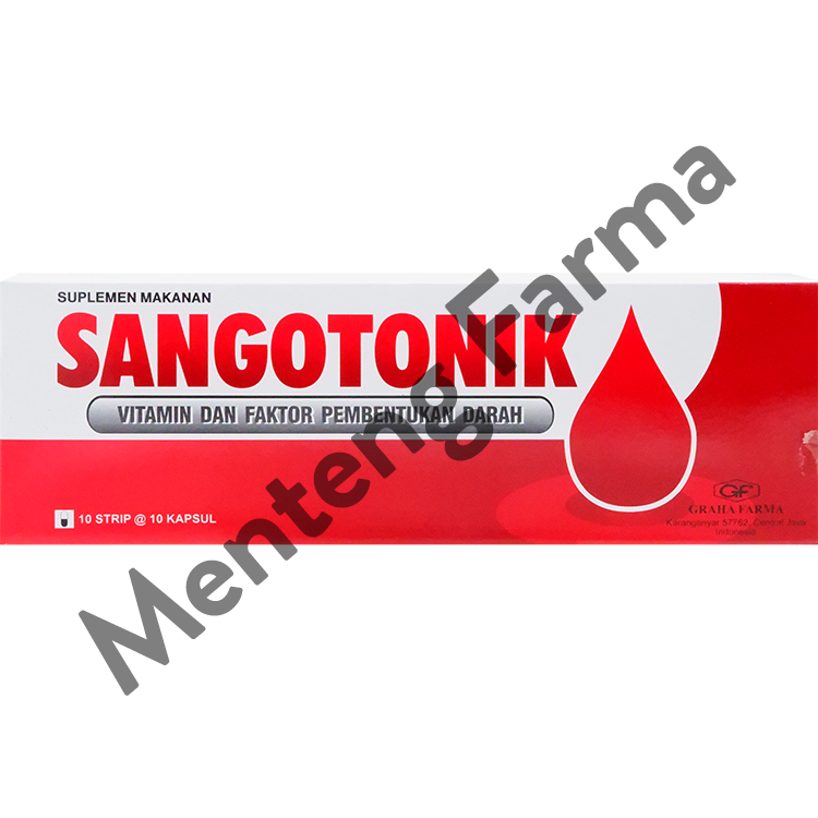 Sangotonik 10 Kapsul - Suplemen Penambah Darah - Menteng Farma