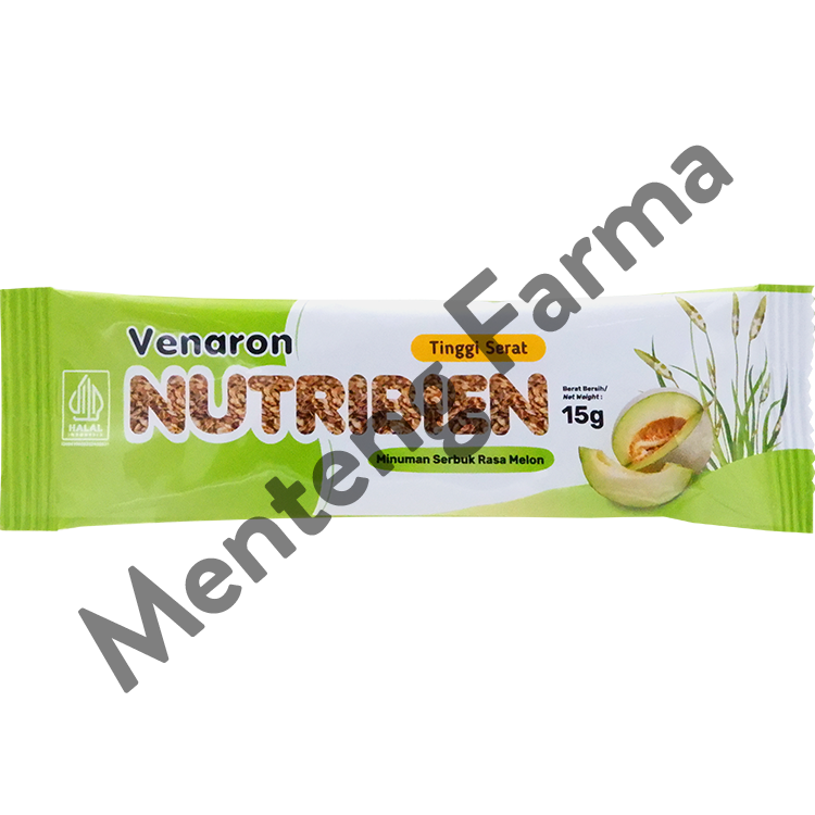 Venaron Nutribien Rasa Melon 1 Sachet - Minuman Serbuk Tinggi Serat - Menteng Farma