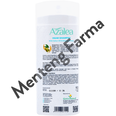 Azalea Hijab Shampoo With Zaitun Oil And Ginseng Extract 170 ML - Perawatan Rambut Rontok