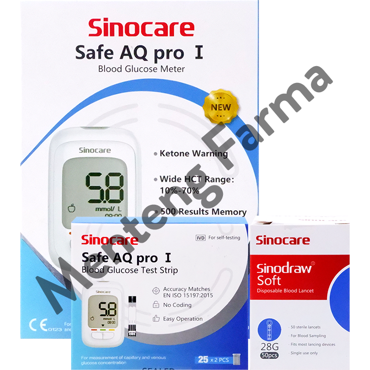 Sinocare Safe AQ Pro I Alat Cek Gula Darah - Menteng Farma