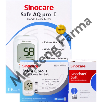 Sinocare Safe AQ Pro I Alat Cek Gula Darah - Menteng Farma