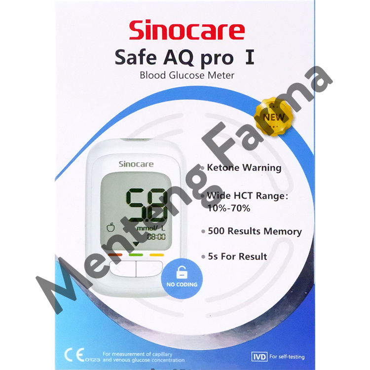 Sinocare Safe AQ Pro I Alat Cek Gula Darah - Menteng Farma