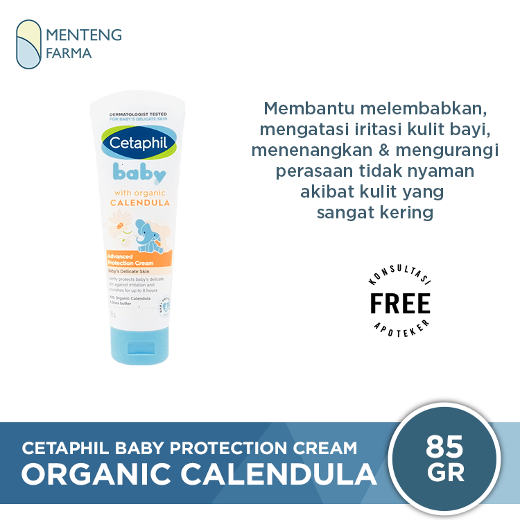 Cetaphil Baby Advance Protection Cream with Organic Calendula 85 Gr - Krim Pelembab & Iritasi Kulit Bayi - Menteng Farma