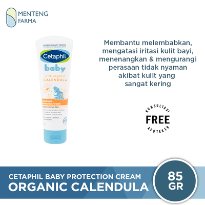 Cetaphil Baby Advance Protection Cream with Organic Calendula 85 Gr - Krim Pelembab & Iritasi Kulit Bayi - Menteng Farma