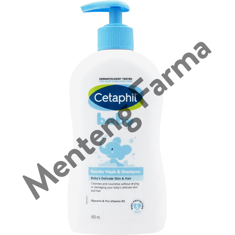 Cetaphil Baby Gentle Wash & Shampoo 400 mL - Sabun & Shampoo Perawatan Kulit Bayi - Menteng Farma