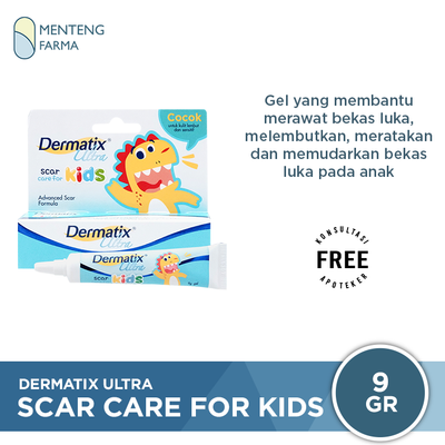 Dermatix Ultra Gel Scar Care Kids 9 Gr - Memudarkan Bekas Luka Anak - Menteng Farma