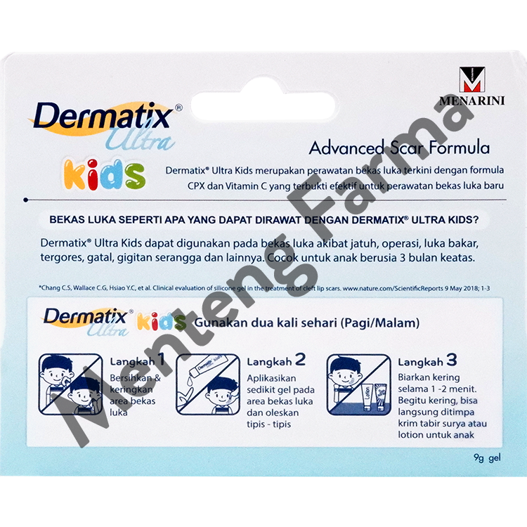 Dermatix Ultra Gel Scar Care Kids 9 Gr - Memudarkan Bekas Luka Anak - Menteng Farma