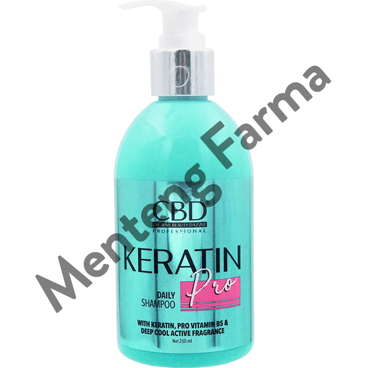 CBD Keratin Pro Daily Shampoo 250 mL - Shampoo Keratin Perawatan Rambut - Menteng Farma