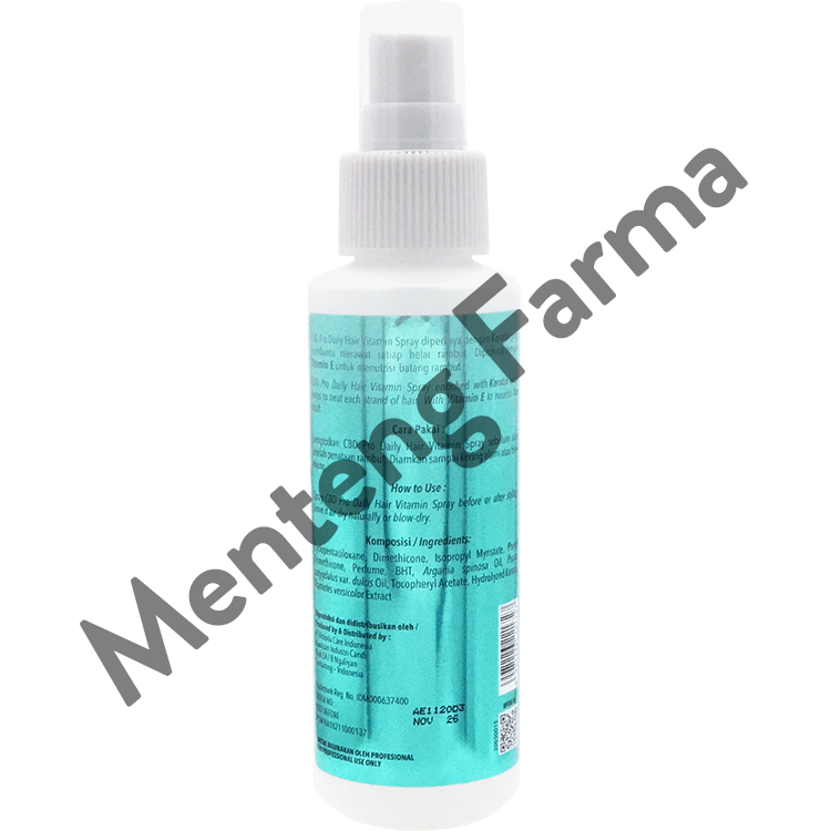 CBD Keratin Pro Daily Hair Vitamin Spray 100 mL - Keratin & Vitamin Perawatan Rambut - Menteng Farma