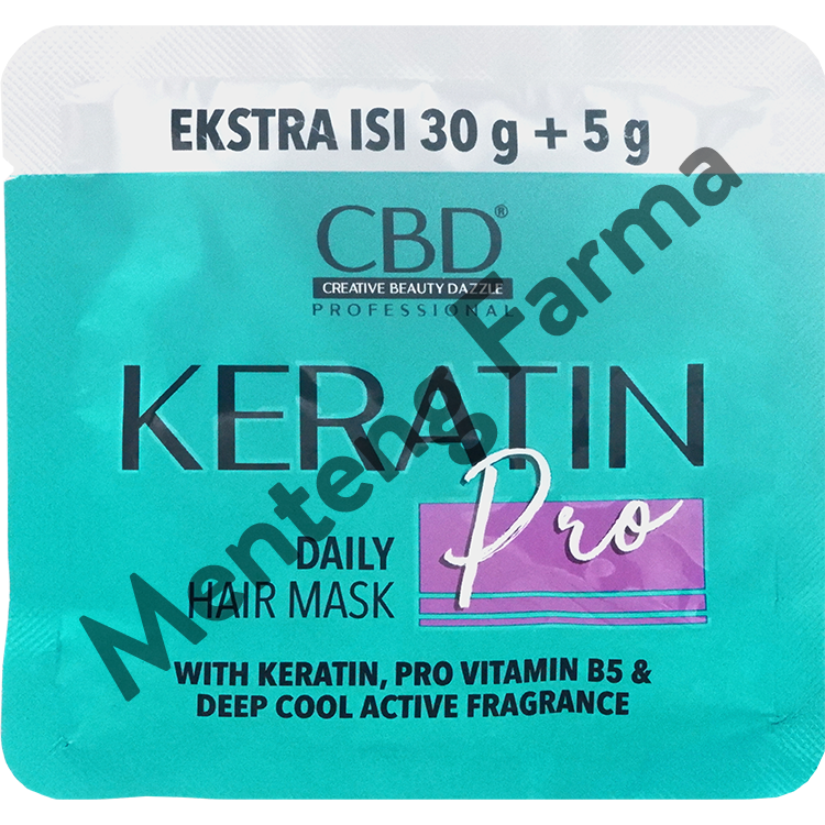 CBD Keratin Pro Daily Hair Mask 35 Gr - Masker Rambut Keratin - Menteng Farma