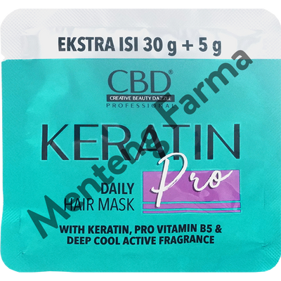 CBD Keratin Pro Daily Hair Mask 35 Gr - Masker Rambut Keratin - Menteng Farma