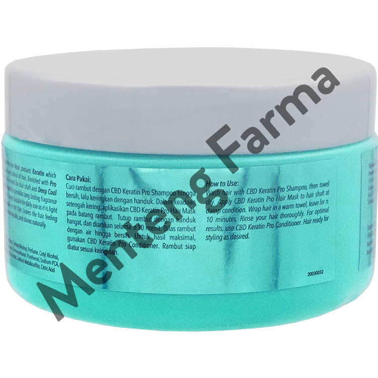 CBD Keratin Pro Daily Hair Mask 250 Gr - Masker Rambut Keratin - Menteng Farma