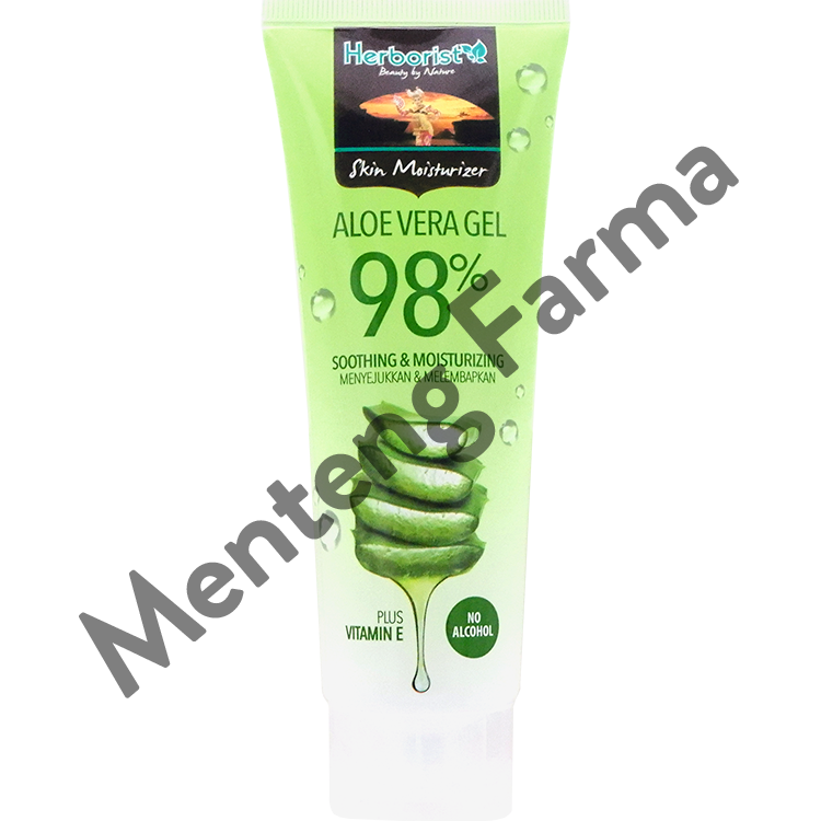 Herborist Skin Moisturizer Aloe Vera Gel Tube 100 Gr - Melembabkan dan Menyejukkan Kulit - Menteng Farma