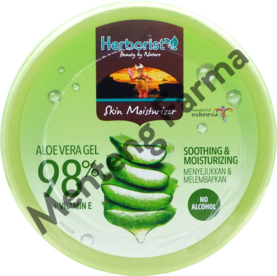 Herborist Skin Moisturizer Aloe Vera Gel Pot 250 Gr - Melembabkan dan Menyejukkan Kulit - Menteng Farma