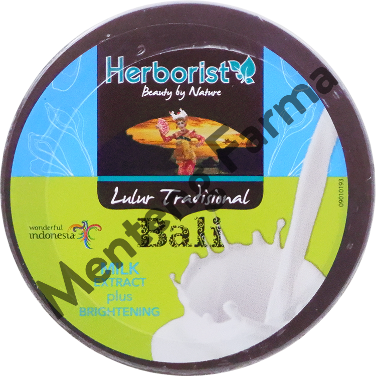 Herborist Lulur Tradisional Bali Milk 100 Gr - Melembabkan dan Mencerahkan Kulit - Menteng Farma