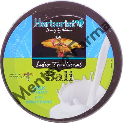 Herborist Lulur Tradisional Bali Milk 100 Gr - Melembabkan dan Mencerahkan Kulit - Menteng Farma