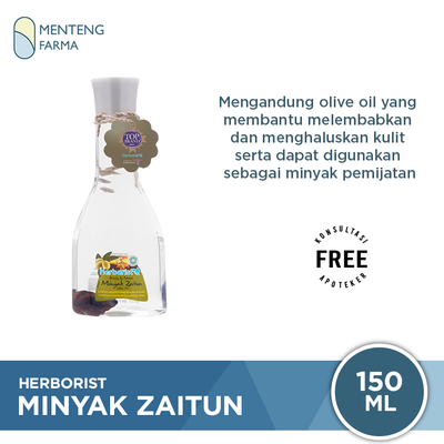 Herborist Minyak Zaitun 150 mL - Melembabkan Kulit - Menteng Farma