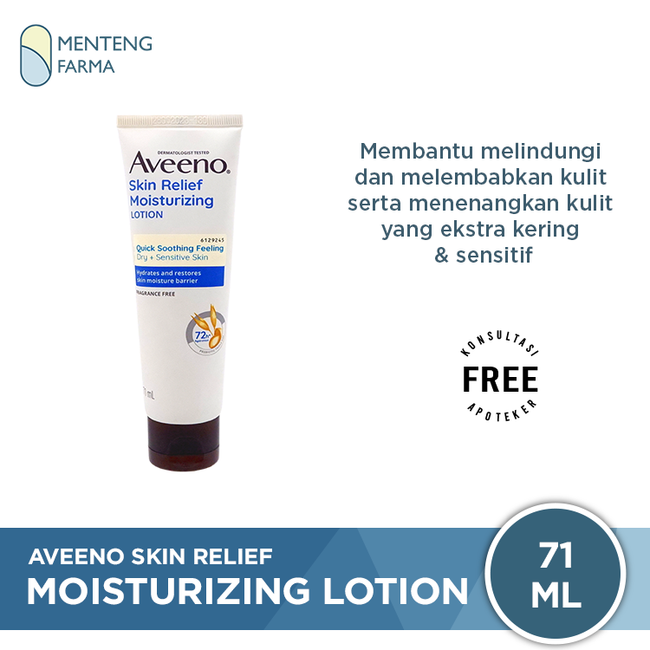 Aveeno Skin Relief Moisturizing Lotion 71 mL - Lotion Kulit Kering dan Sensitif - Menteng Farma