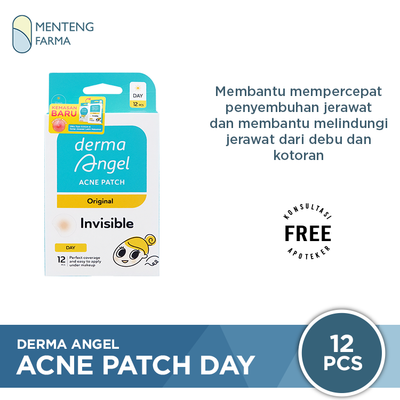 Derma Angel Acne Patch Day 12 Pcs - Plaster Jerawat - Menteng Farma