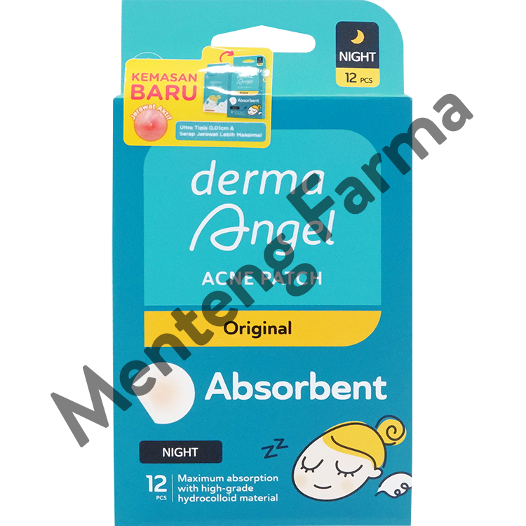 Derma Angel Acne Patch Night 12 Pcs - Plaster Jerawat - Menteng Farma