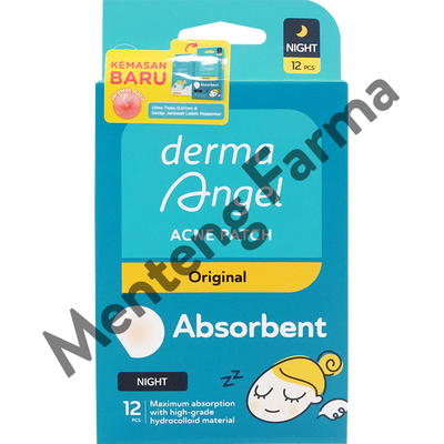 Derma Angel Acne Patch Night 12 Pcs - Plaster Jerawat - Menteng Farma