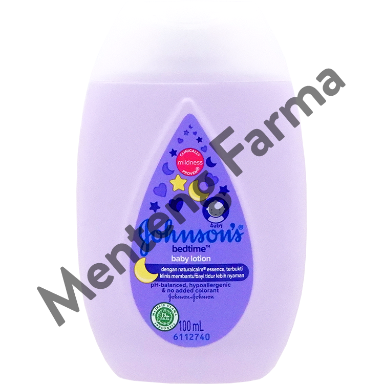 Johnson's Bedtime Baby Lotion 100 mL - Melembabkan & Menenangkan Bayi Sebelum Tidur - Menteng Farma