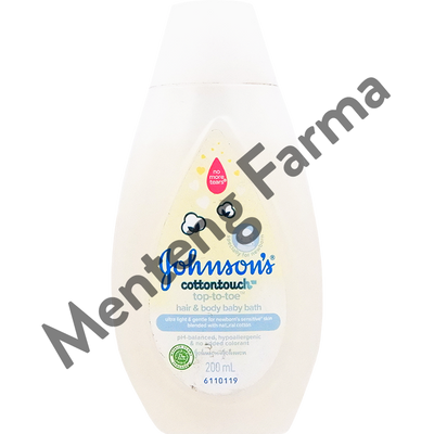 Johnson's Cottontouch TTT Hair & Body Baby Bath 200 mL - Melembutkan Kulit Sensitif Bayi - Menteng Farma